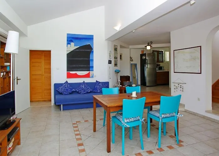 House In Tri Porte With Sea View, Terrace, Air Conditioning, Wifi 166-1 Semesterbostad