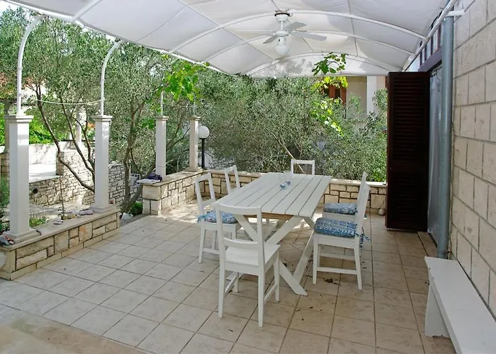 House In Tri Porte With Sea View, Terrace, Air Conditioning, Wifi 166-1 Semesterbostad